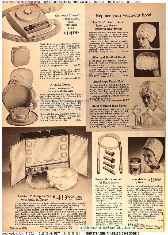 1964 Sears Spring Summer Catalog, Page 432