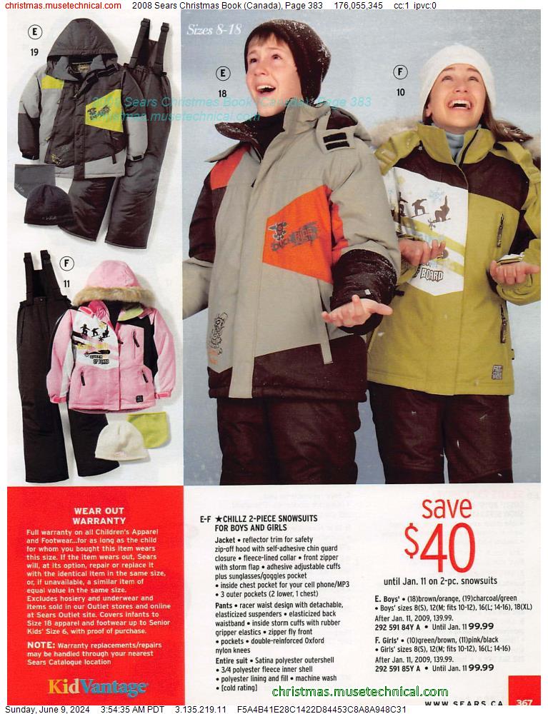 2008 Sears Christmas Book (Canada), Page 383