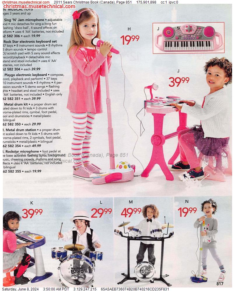 2011 Sears Christmas Book (Canada), Page 851