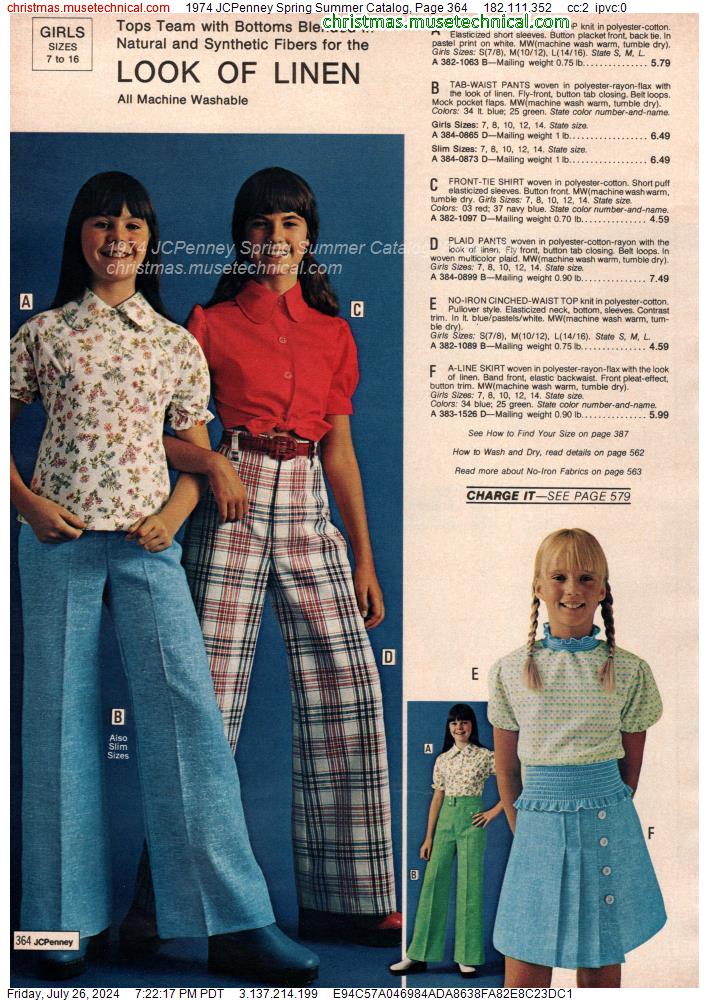 1974 JCPenney Spring Summer Catalog, Page 364