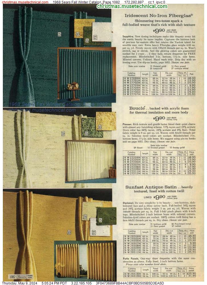 1968 Sears Fall Winter Catalog, Page 1082