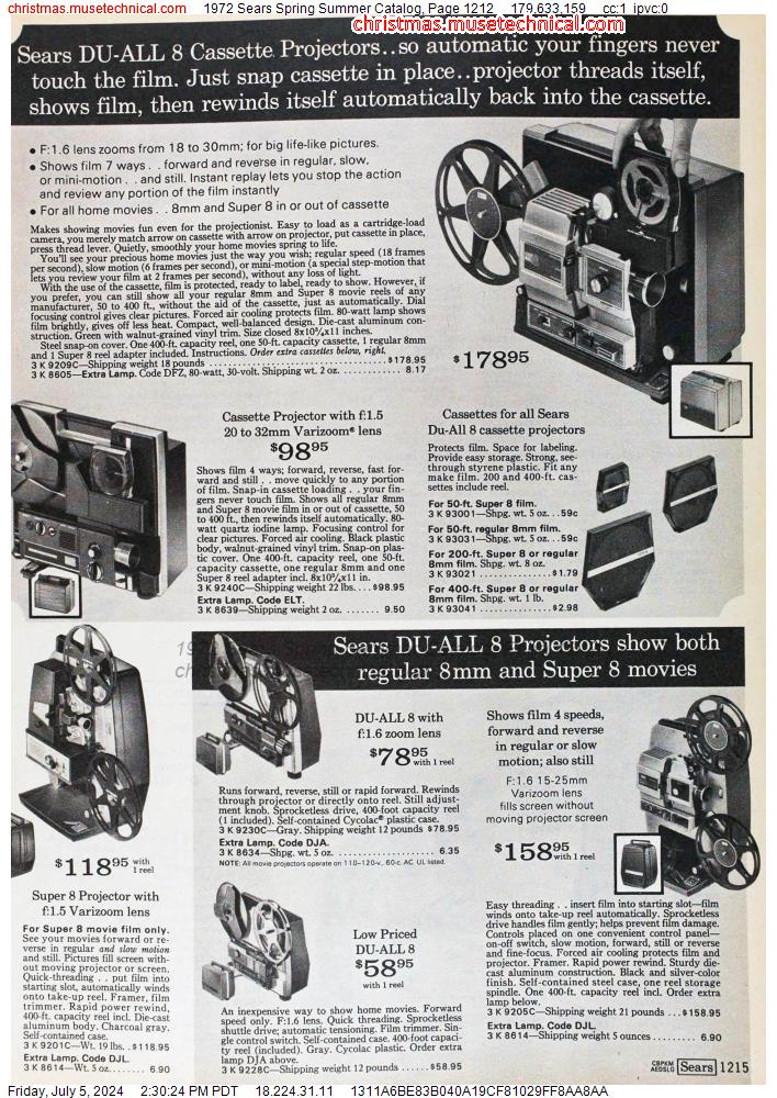 1972 Sears Spring Summer Catalog, Page 1212
