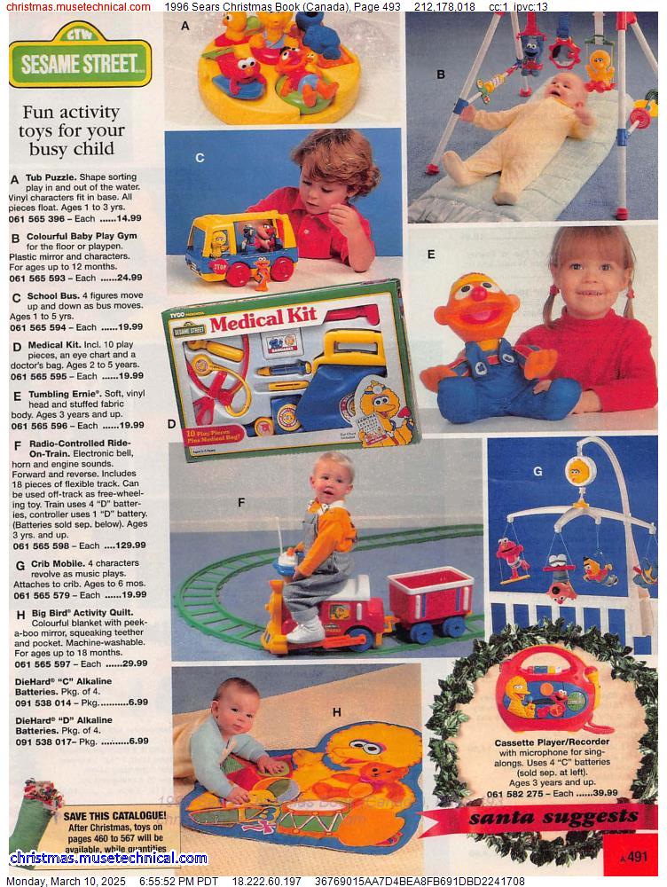 1996 Sears Christmas Book (Canada), Page 493