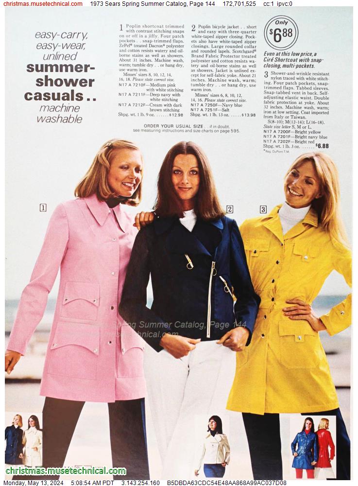 1973 Sears Spring Summer Catalog, Page 144