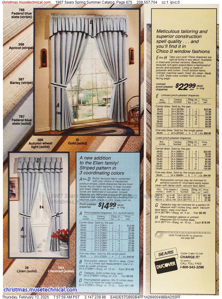 1987 Sears Spring Summer Catalog, Page 675