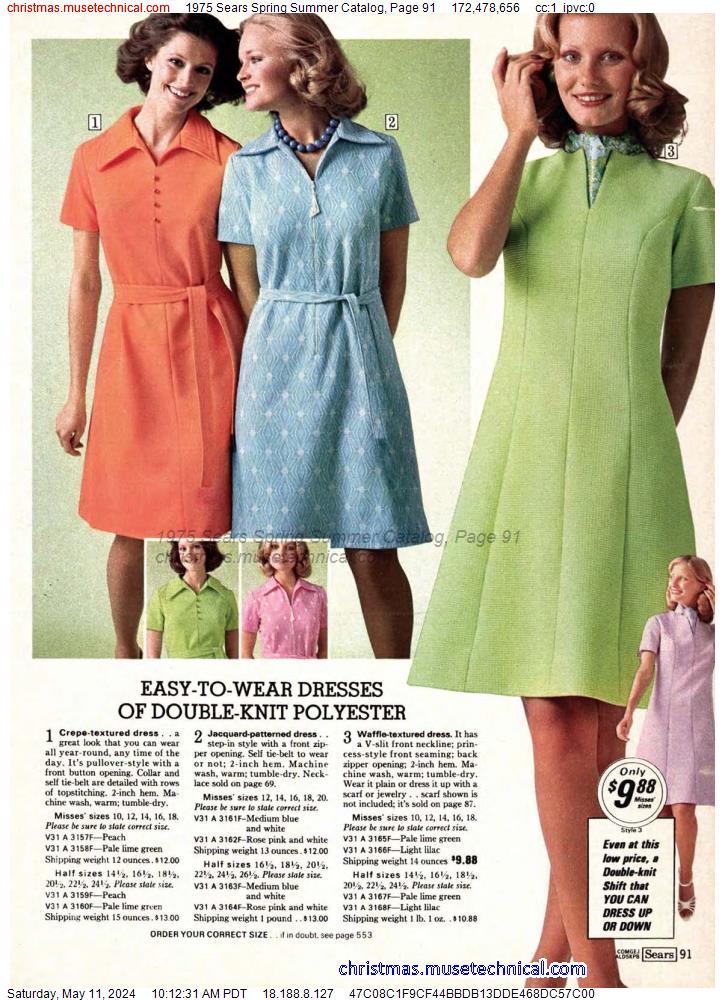 1975 Sears Spring Summer Catalog, Page 91