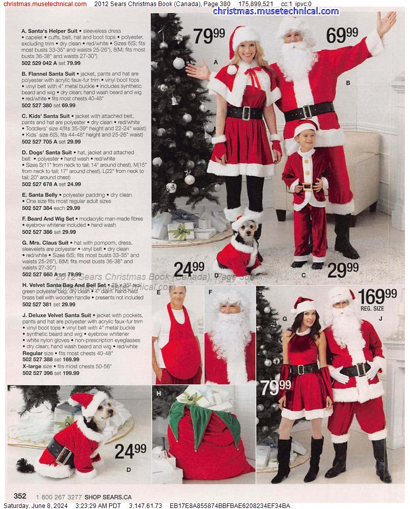2012 Sears Christmas Book (Canada), Page 380
