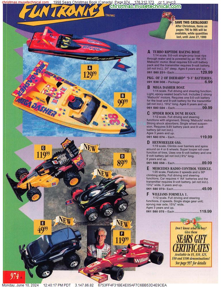1998 Sears Christmas Book (Canada), Page 974
