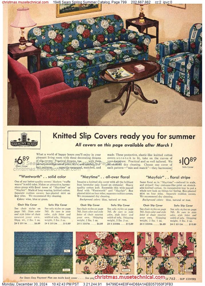 1946 Sears Spring Summer Catalog, Page 799