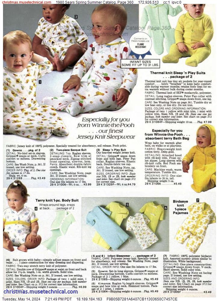 1980 Sears Spring Summer Catalog, Page 360