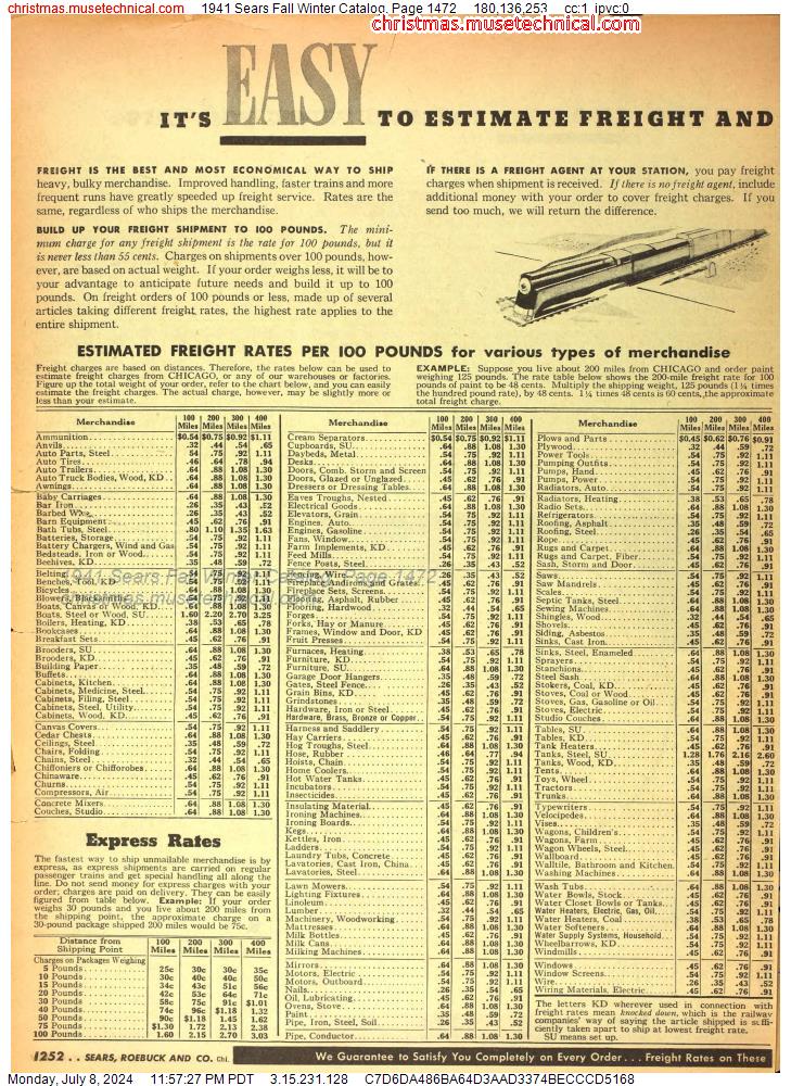 1941 Sears Fall Winter Catalog, Page 1472