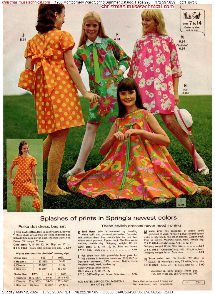1968 Montgomery Ward Spring Summer Catalog, Page 293