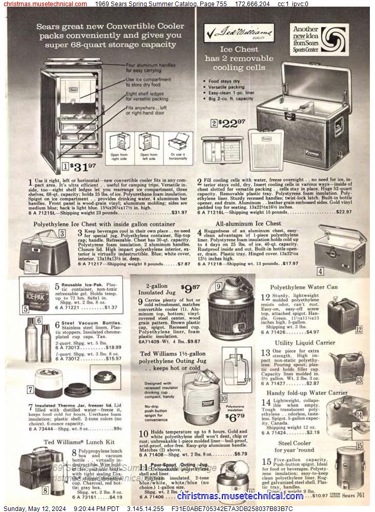 1969 Sears Spring Summer Catalog, Page 755