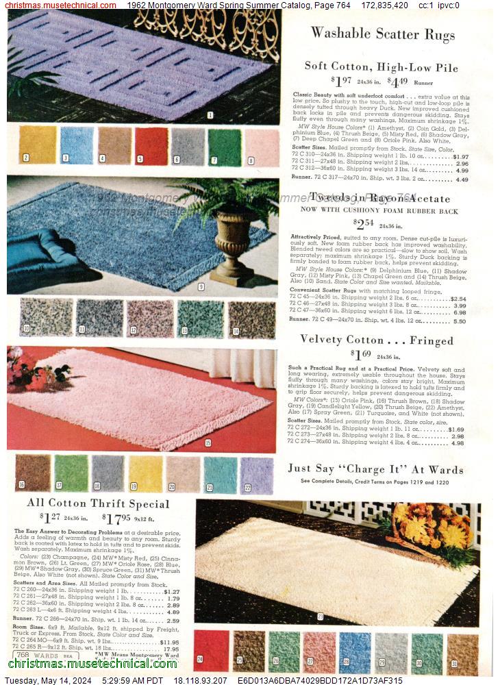 1962 Montgomery Ward Spring Summer Catalog, Page 764