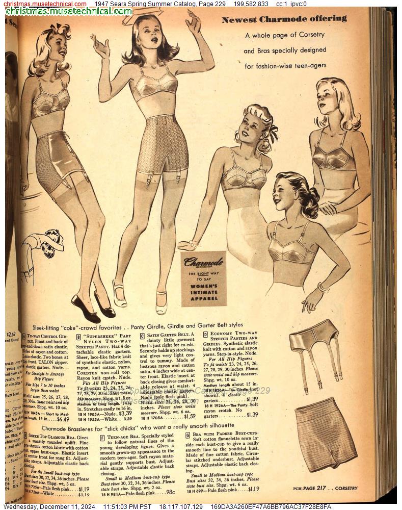 1947 Sears Spring Summer Catalog, Page 229