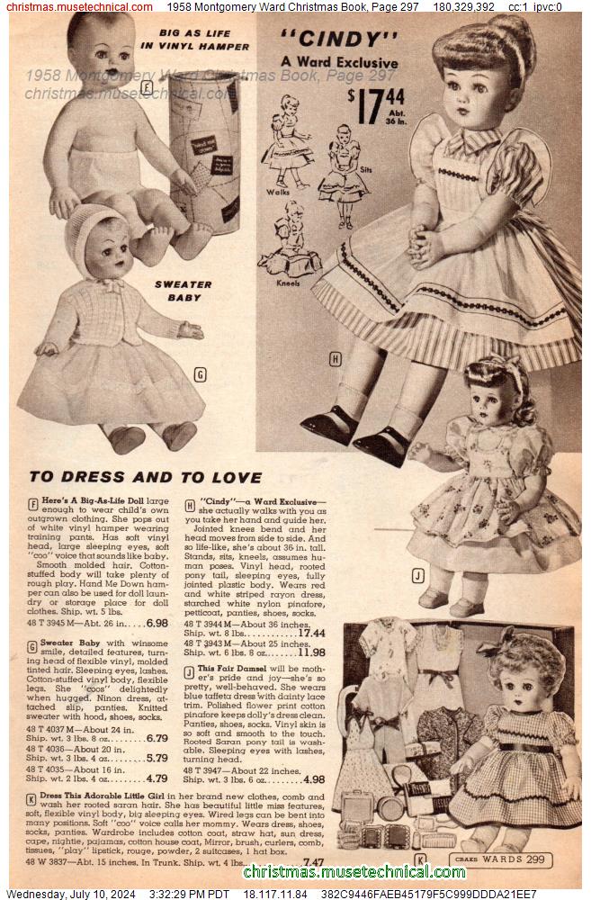 1958 Montgomery Ward Christmas Book, Page 297