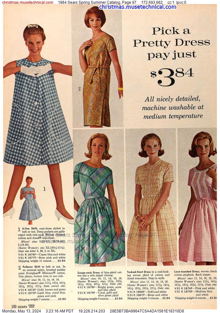 1964 Sears Spring Summer Catalog, Page 97