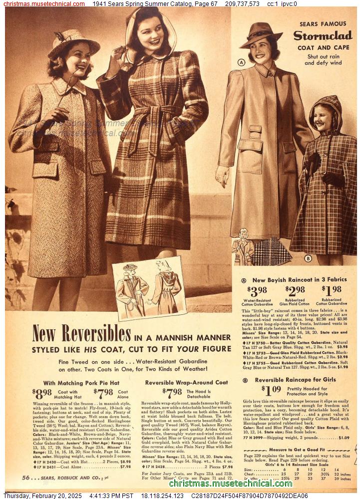 1941 Sears Spring Summer Catalog, Page 67