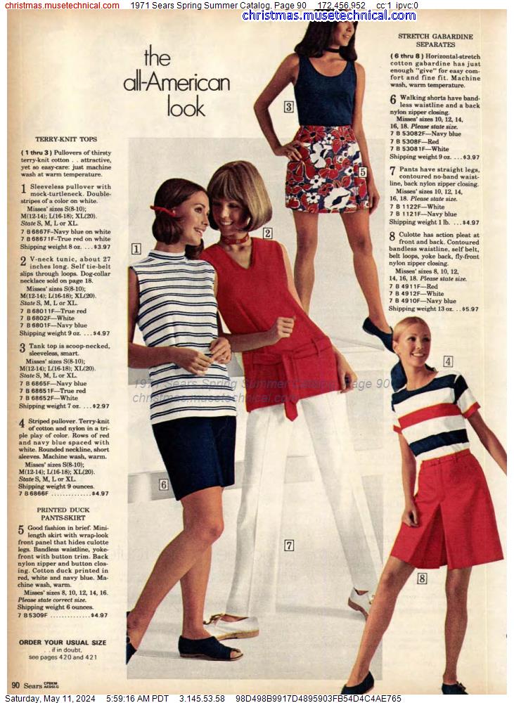 1971 Sears Spring Summer Catalog, Page 90