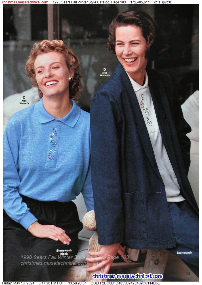 1990 Sears Fall Winter Style Catalog, Page 103