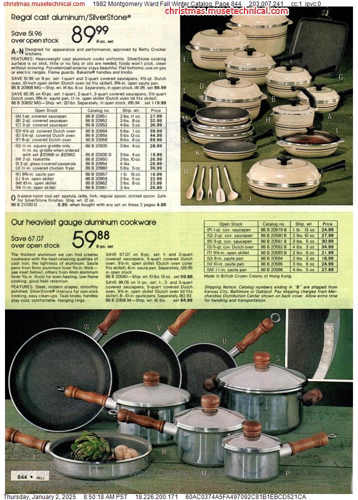 1982 Montgomery Ward Fall Winter Catalog, Page 844