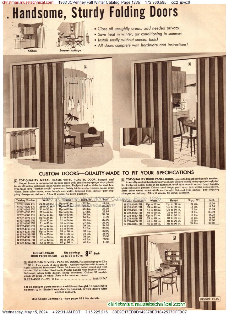 1963 JCPenney Fall Winter Catalog, Page 1235