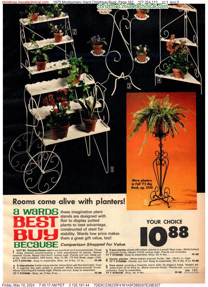 1975 Montgomery Ward Christmas Book, Page 163