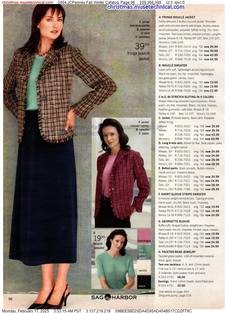 2004 JCPenney Fall Winter Catalog, Page 96