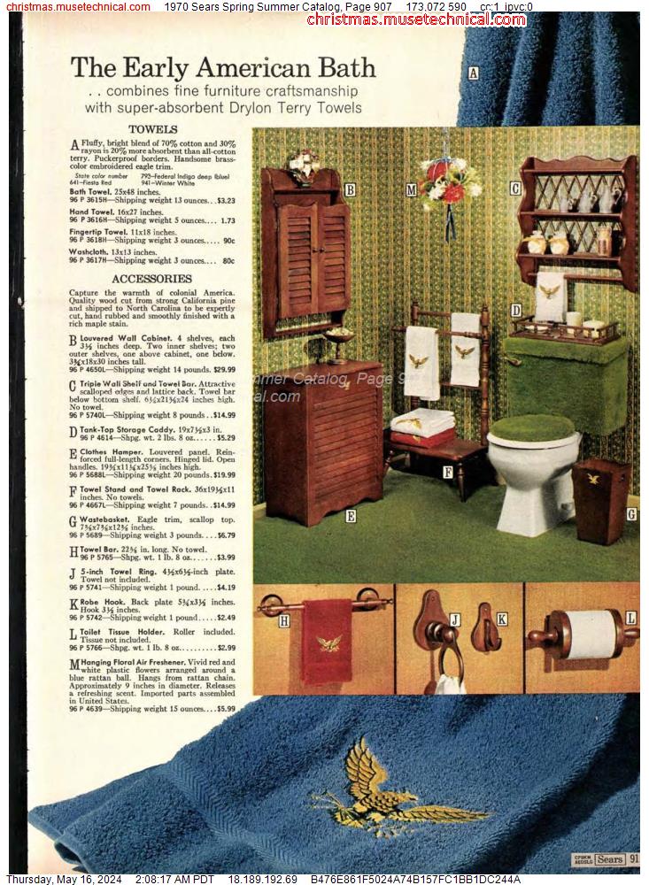 1970 Sears Spring Summer Catalog, Page 907