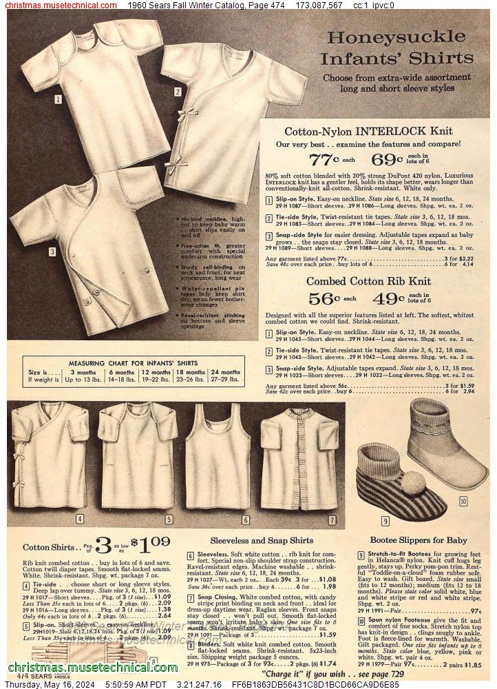 1960 Sears Fall Winter Catalog, Page 474
