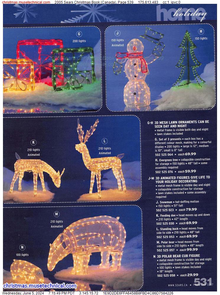 2005 Sears Christmas Book (Canada), Page 539