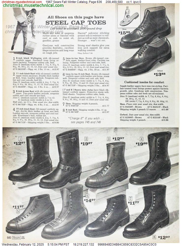 1967 Sears Fall Winter Catalog, Page 636