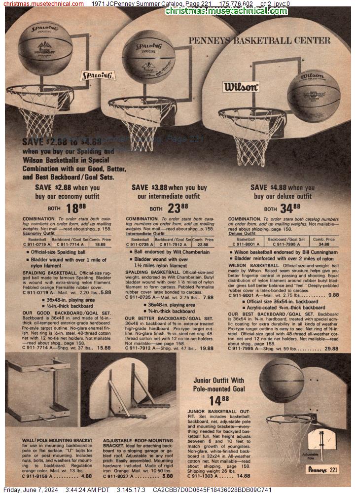 1971 JCPenney Summer Catalog, Page 221