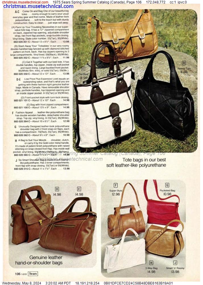 1975 Sears Spring Summer Catalog (Canada), Page 106