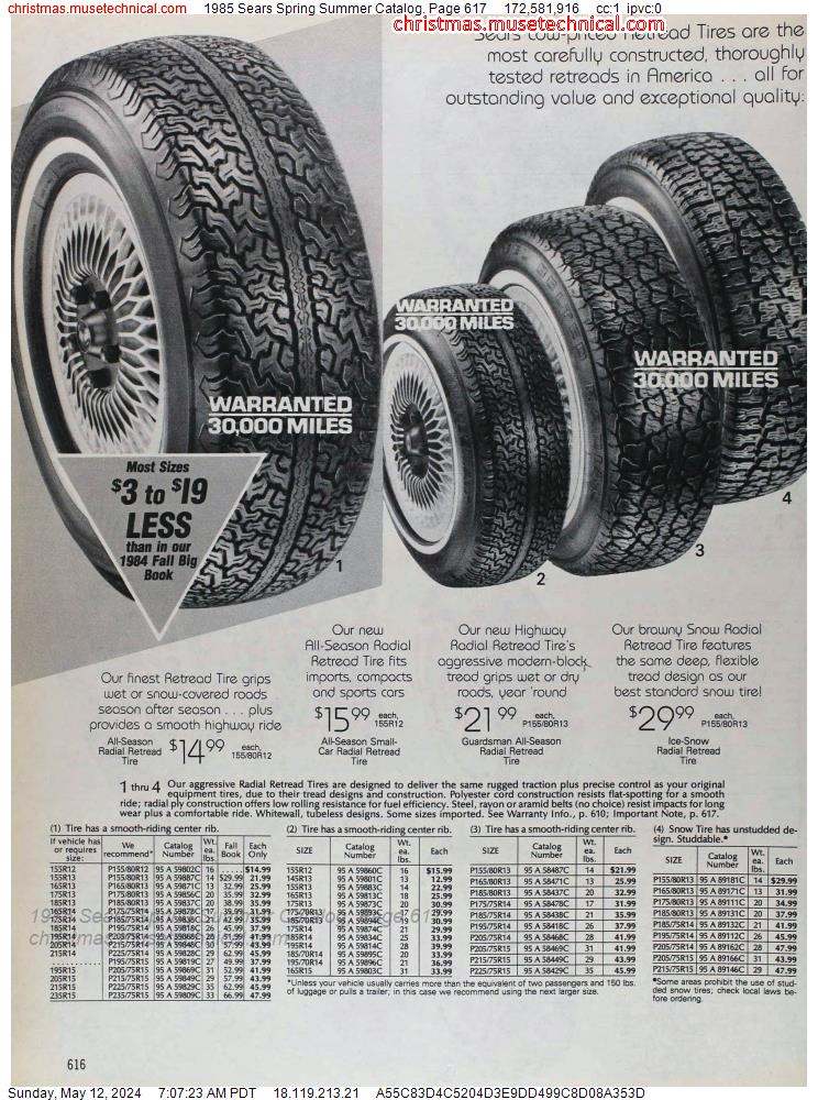 1985 Sears Spring Summer Catalog, Page 617