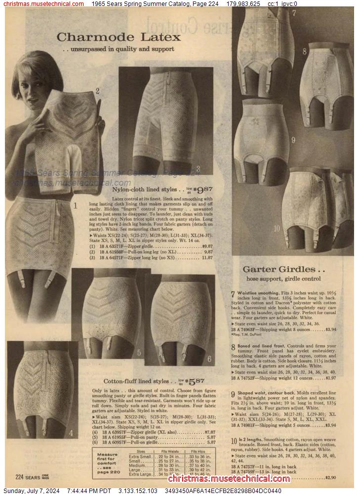 1965 Sears Spring Summer Catalog, Page 224