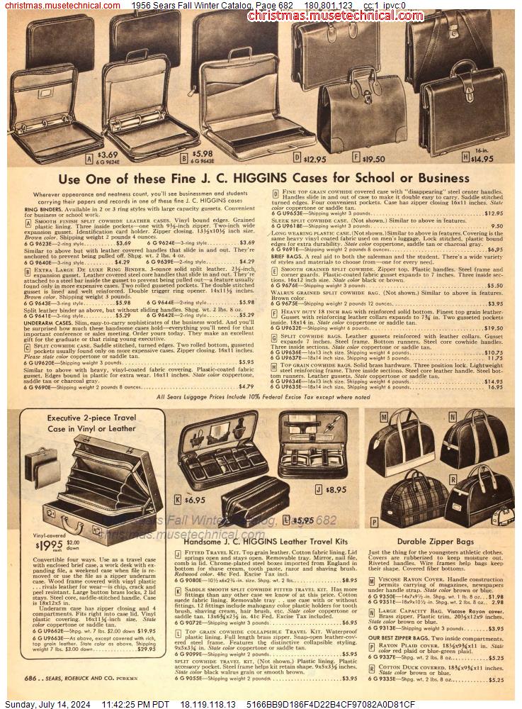 1956 Sears Fall Winter Catalog, Page 682