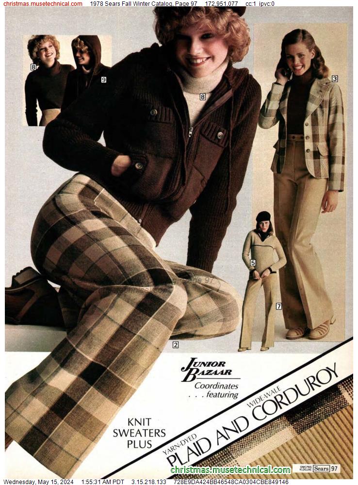 1978 Sears Fall Winter Catalog, Page 97