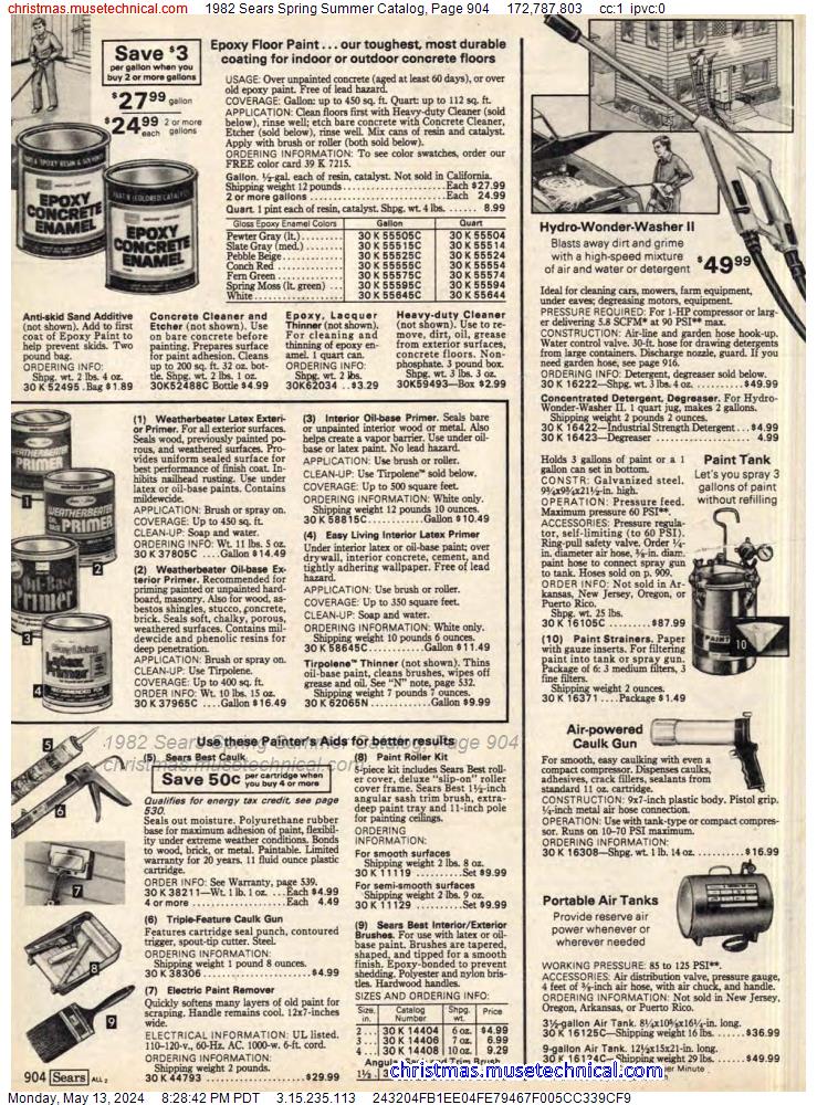 1982 Sears Spring Summer Catalog, Page 904