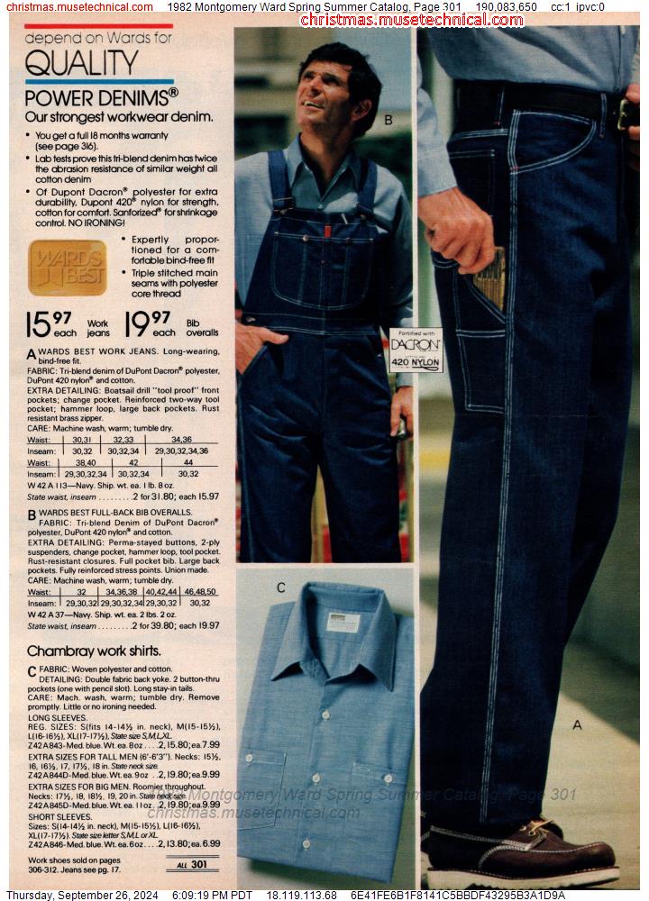 1982 Montgomery Ward Spring Summer Catalog, Page 301