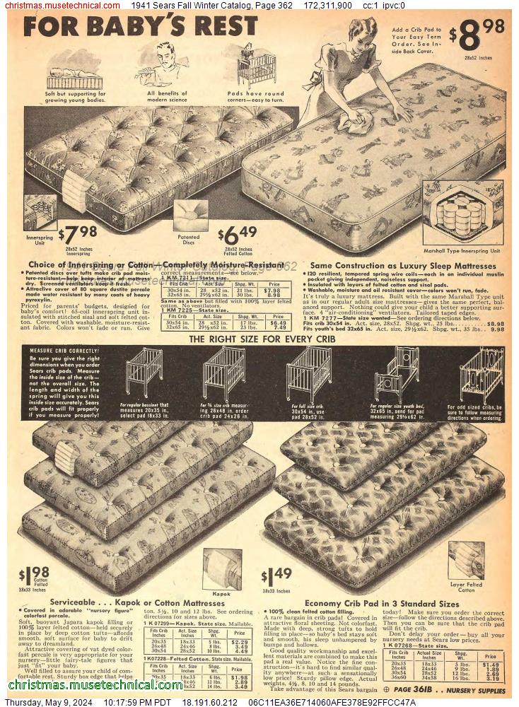 1941 Sears Fall Winter Catalog, Page 362