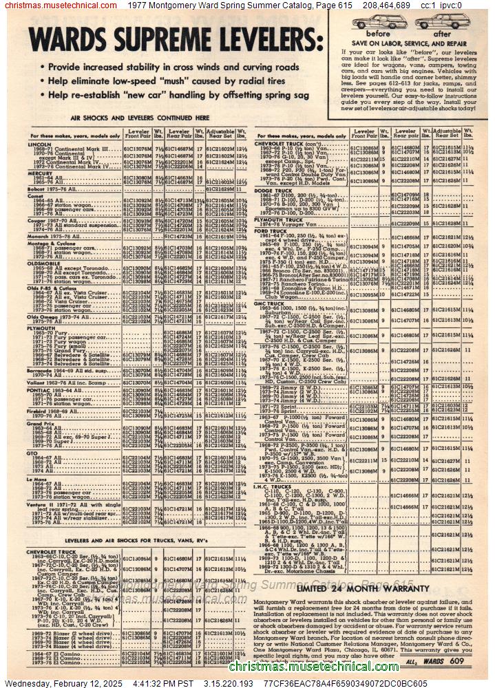 1977 Montgomery Ward Spring Summer Catalog, Page 615