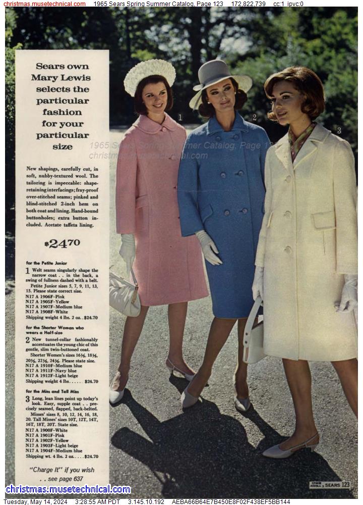 1965 Sears Spring Summer Catalog, Page 123