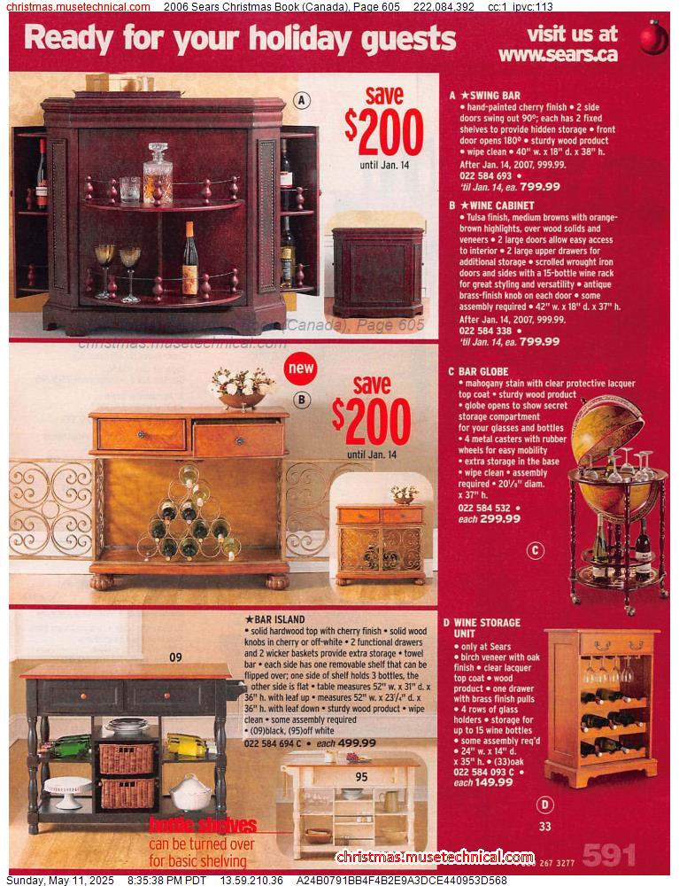 2006 Sears Christmas Book (Canada), Page 605