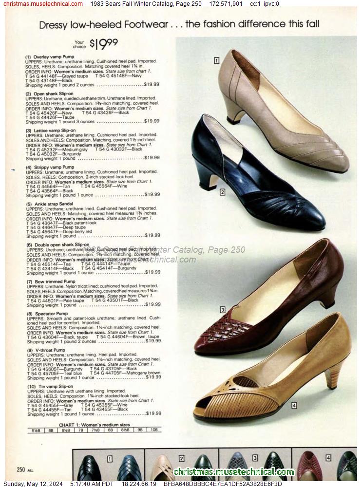 1983 Sears Fall Winter Catalog, Page 250