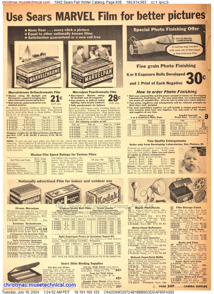 1942 Sears Fall Winter Catalog, Page 636