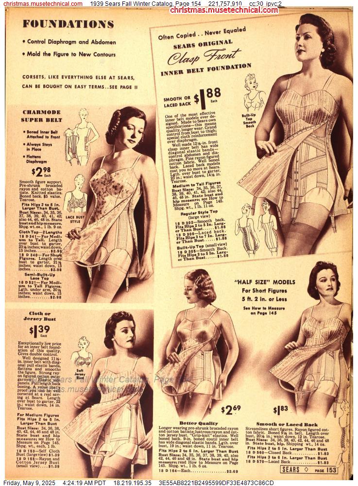 1939 Sears Fall Winter Catalog, Page 154