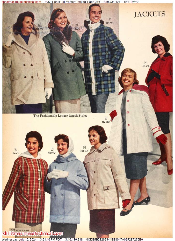 1959 Sears Fall Winter Catalog, Page 376