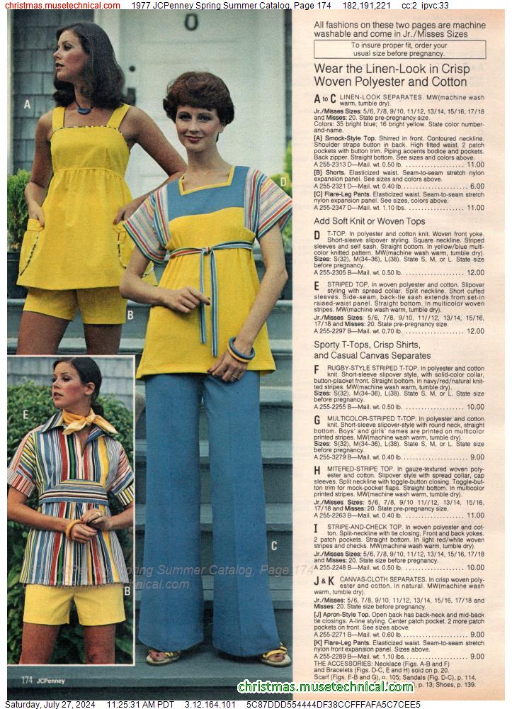 1977 JCPenney Spring Summer Catalog, Page 174