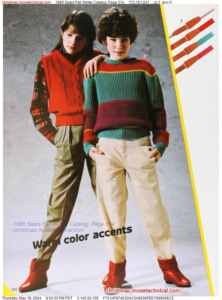 1985 Sears Fall Winter Catalog, Page 314